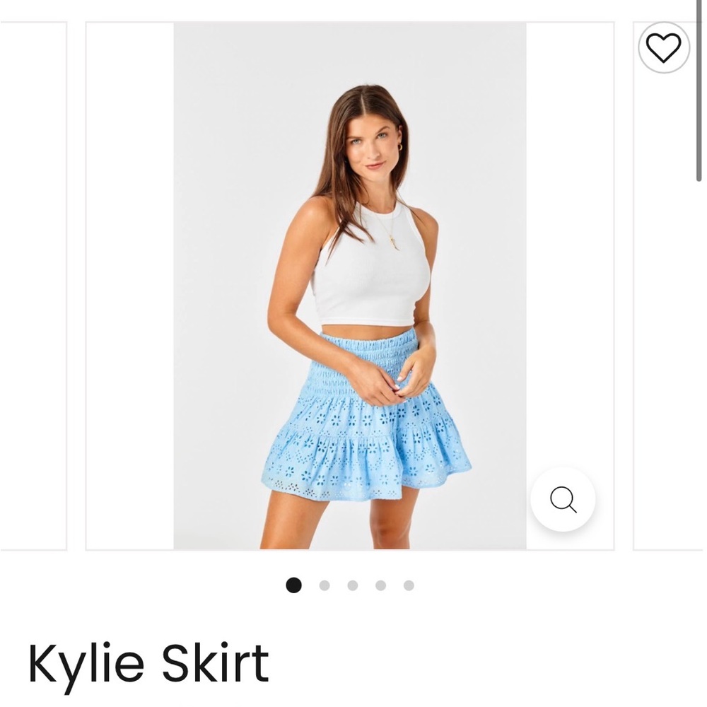 Kylie Skirt in Blue & White